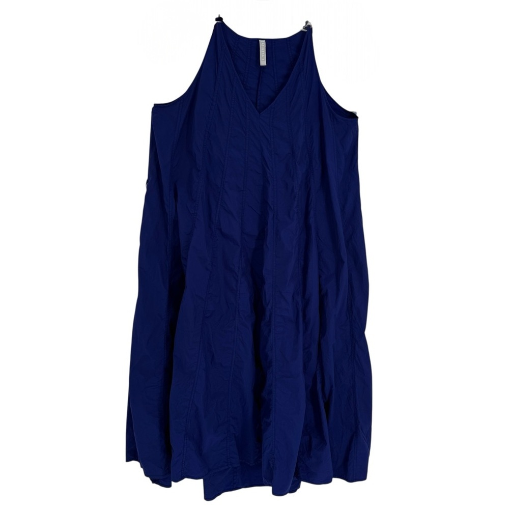 Athleta Canopy Parachute Nylon Maxi Swing Dress Purple Lightweight size Medium - Picture 2 of 10